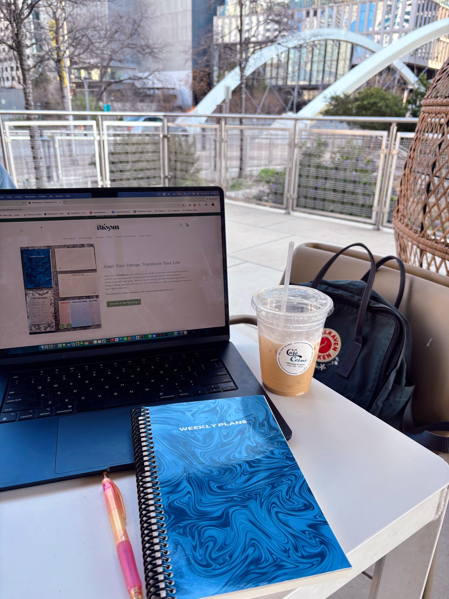 Weekly Planner – Undated Productivity & Goal Setting Journal - Celestial Blue