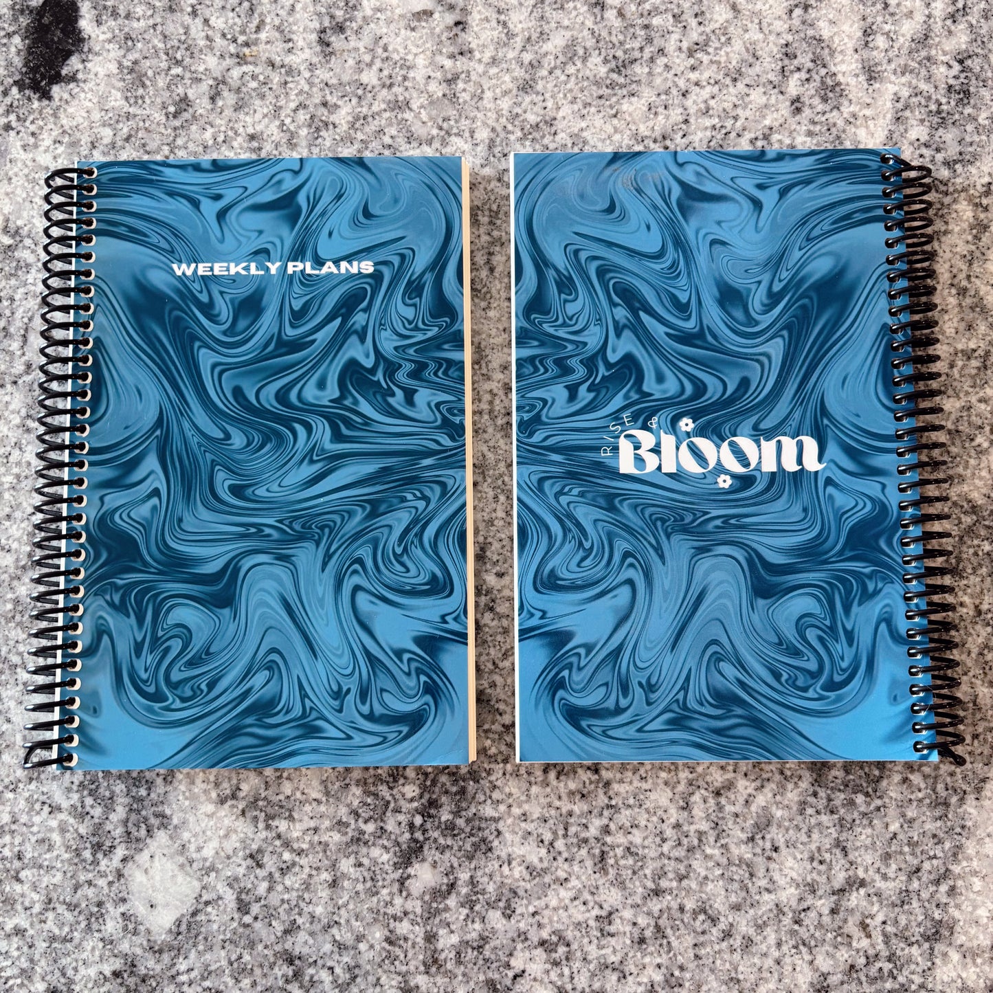 Weekly Planner – Undated Productivity & Goal Setting Journal - Celestial Blue