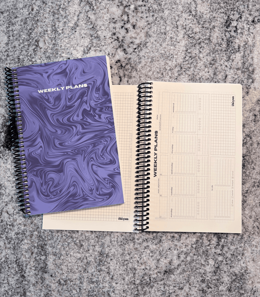 Weekly Planner – Undated Productivity & Goal Setting Journal - Lavender